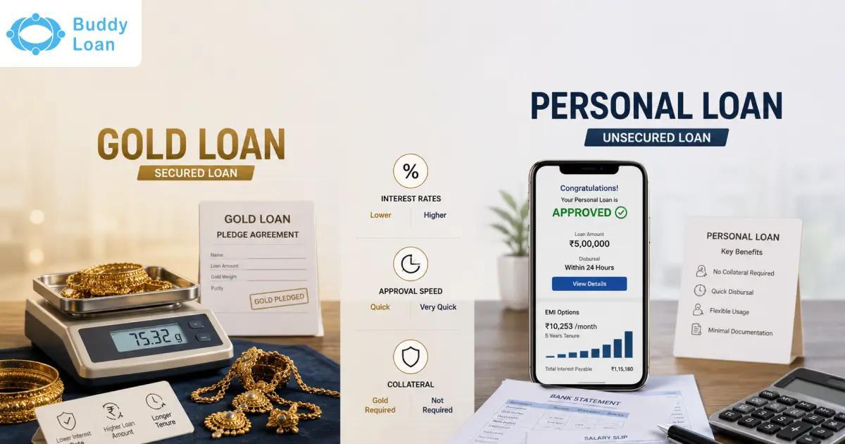 Gold Loan vs Personal Loan, Which One to Choose?