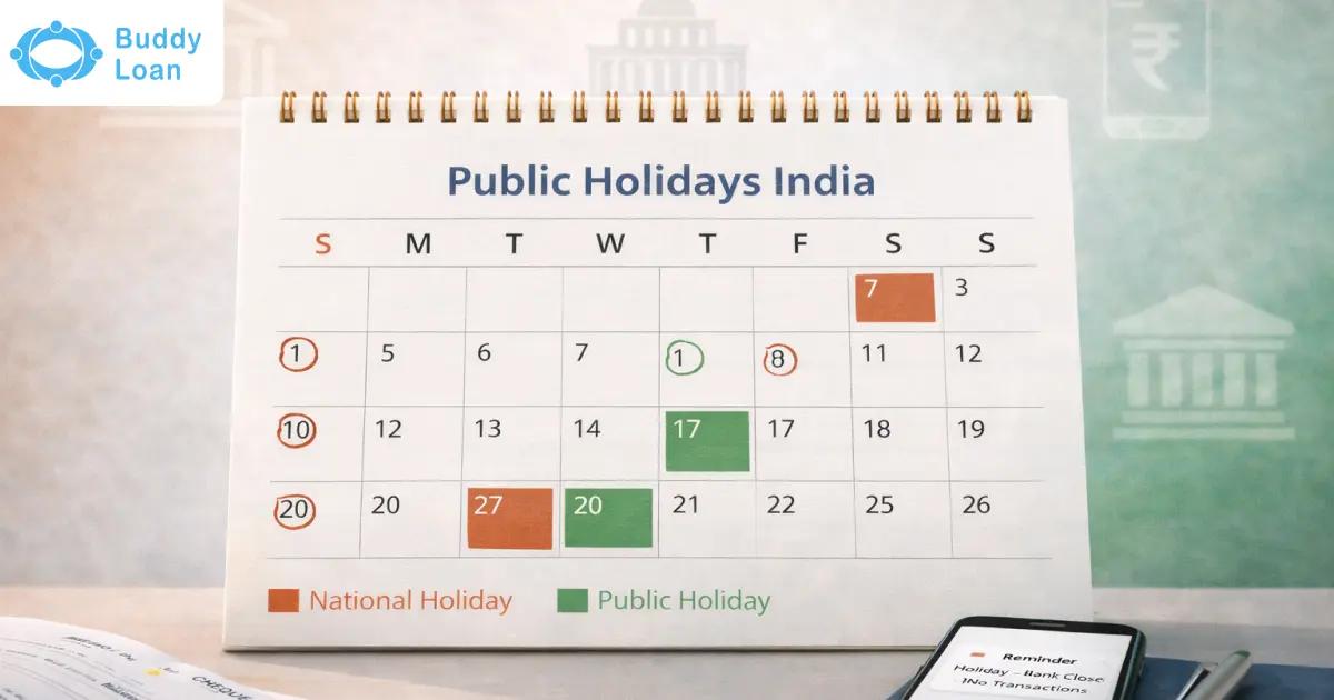Public Holidays in India 2026