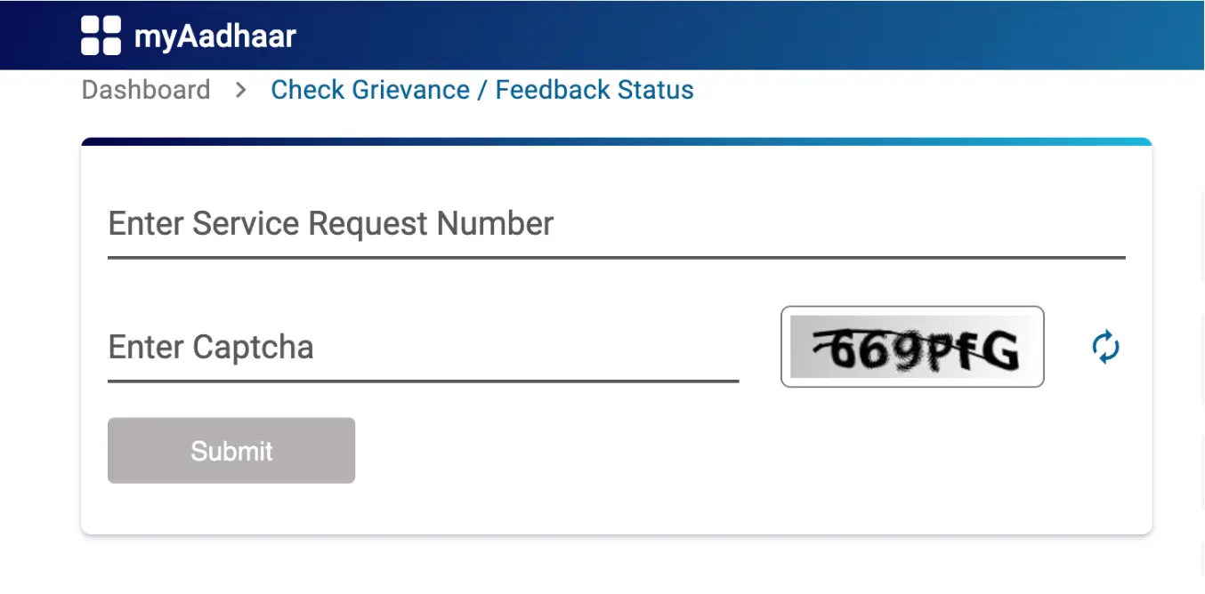 Aadhaar Card Status Online Update Enrollment Pvc Complaint Status