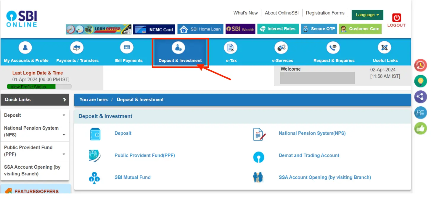 SBI Net Banking and Online Account Opening Steps