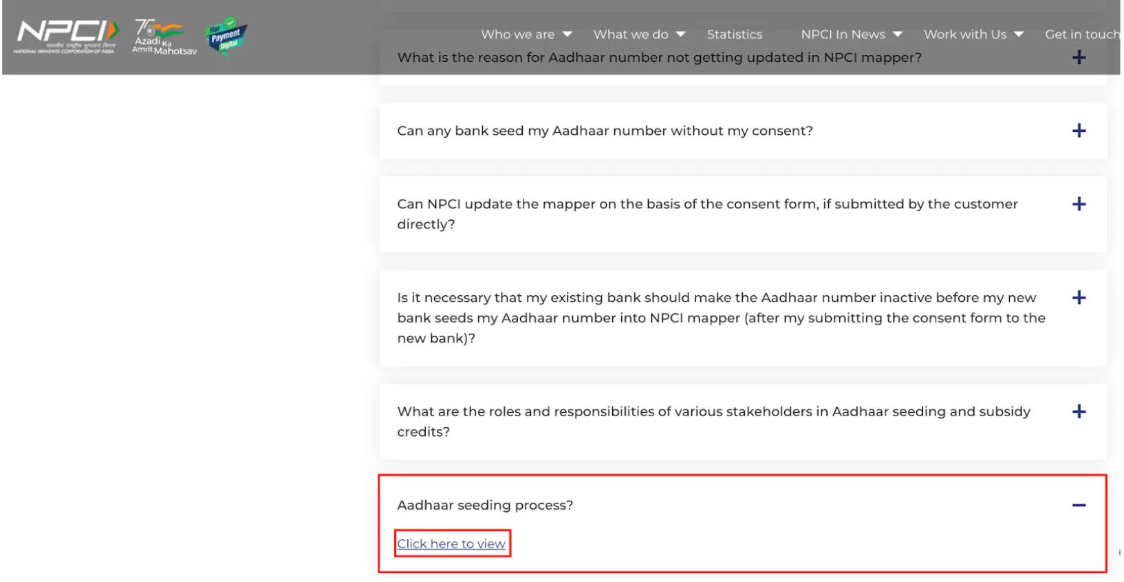 Download NPCI Mapper Application Form PDF Link from FAQs