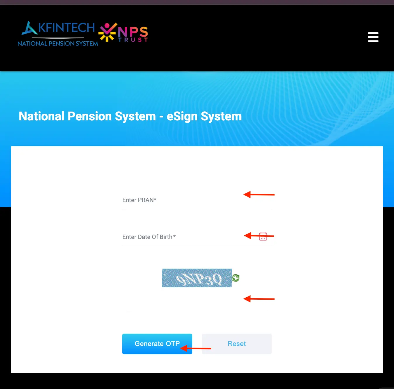 Digital PRAN card activation via eSign with Aadhaar